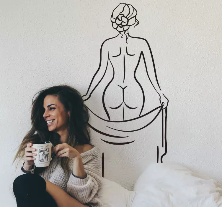 Autocolantes eróticos Mulher de volta - TenStickers