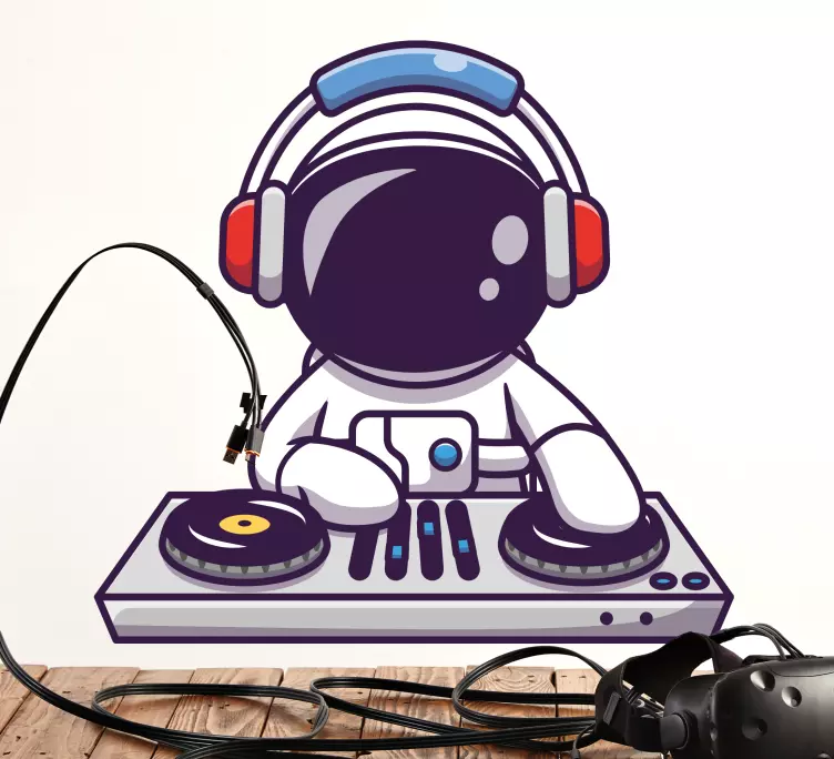 Autocolantes para quarto infantil Dj astronauta - TenStickers