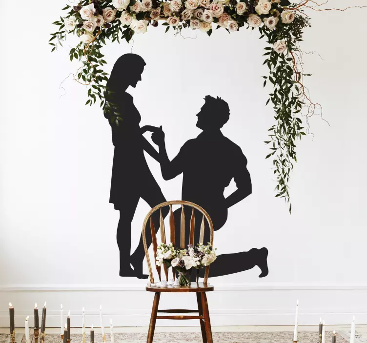 Vinis decorativos pedido de casamento - TenStickers