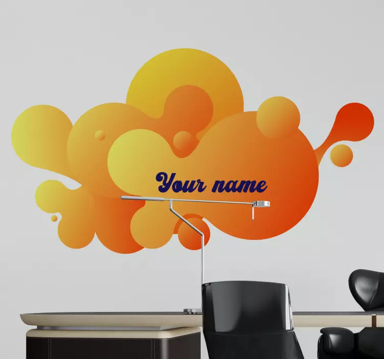Autocolante Fluido gradiente de nuvens de sol - TenStickers