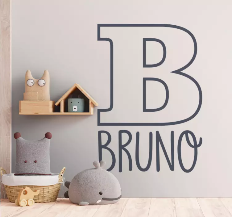 Autocolantes personalizáveis Nome delineado - TenStickers