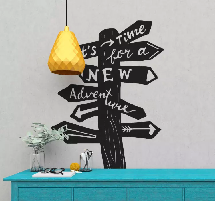 Autocolantes Vintage Sinal de viagem - TenStickers