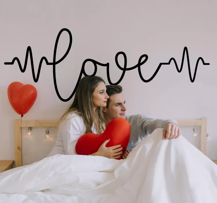 Vinis do Amor Batida do coração do amor - TenStickers