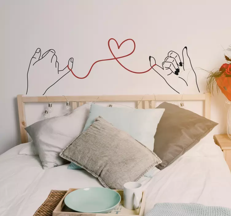 Autocolantes do Amor fio vermelho - TenStickers
