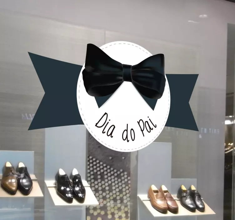 Autocolantes festividades montra dia do pai - TenStickers