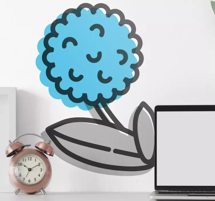Adesivo decorativo flores Dente de leão grátis - TenStickers
