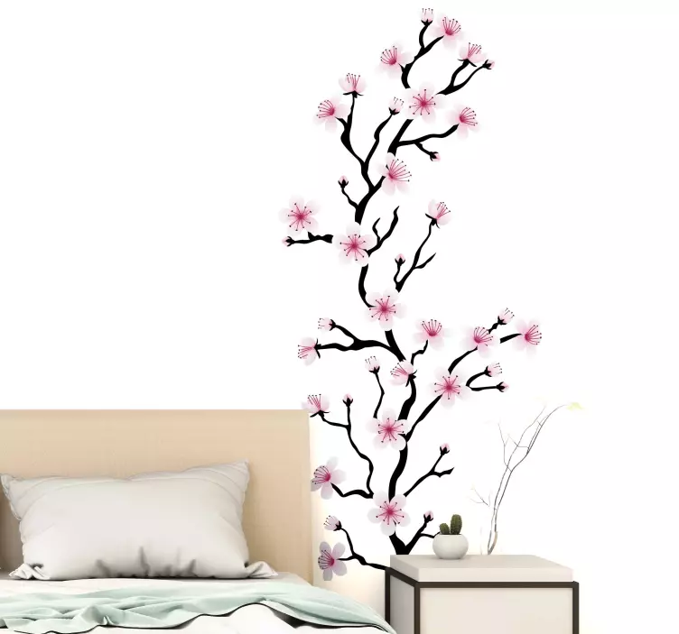 Adesivo decorativo flores Flor de cerejeira japonesa - TenStickers