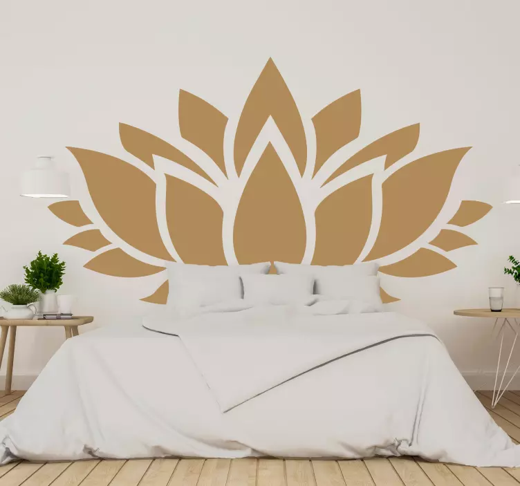 Adesivo decorativo flores Lótus simples - TenStickers
