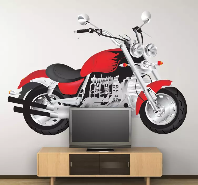 Autocolantes motas Mota Vermelha - TenStickers