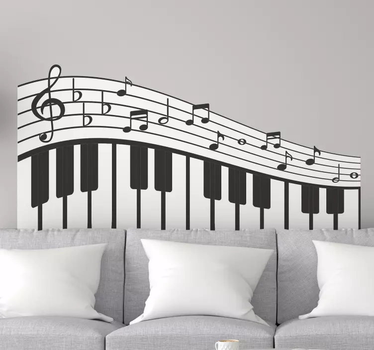 Vinis Musicais Cores musicais decorativas - TenStickers