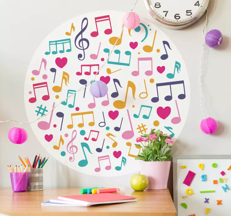 Vinis Musicais Notas musicais decorativas - TenStickers