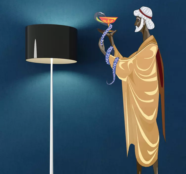 Autocolantes originais Deus Esculápio - TenStickers