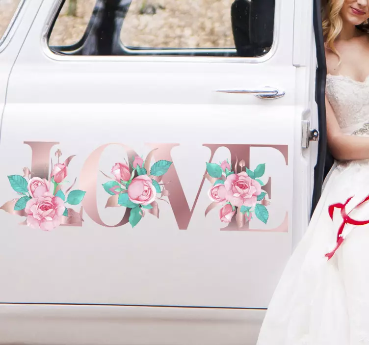 Autocolantes para Casamento Texto Love - TenStickers
