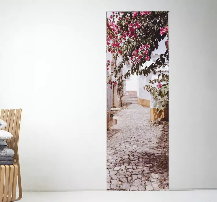 Autocolantes para portas Rua pequena - TenStickers