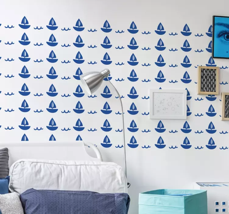 Autocolantes para sala de jantar Barquinhos - TenStickers