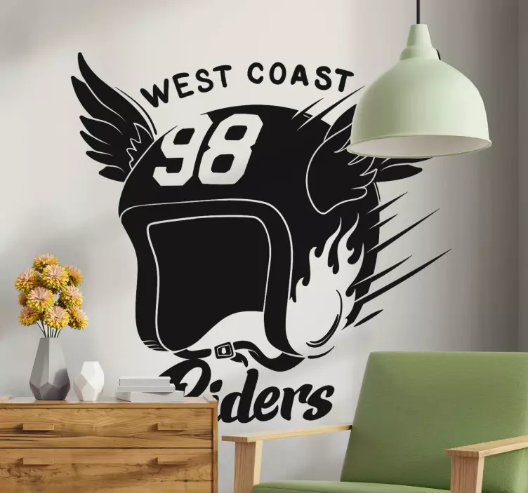 Autocolantes motas Gangue de motoqueiros - TenStickers