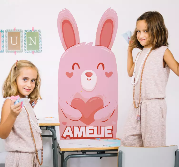 Autocolantes personalizáveis desenho coelho - TenStickers