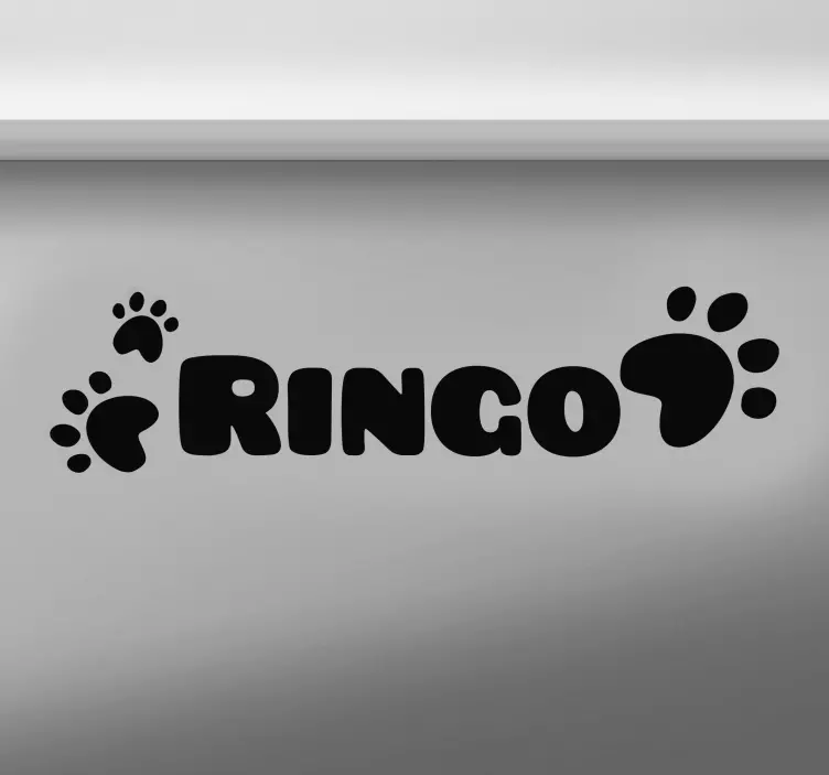 Autocolantes personalizáveis nome de cão - TenStickers