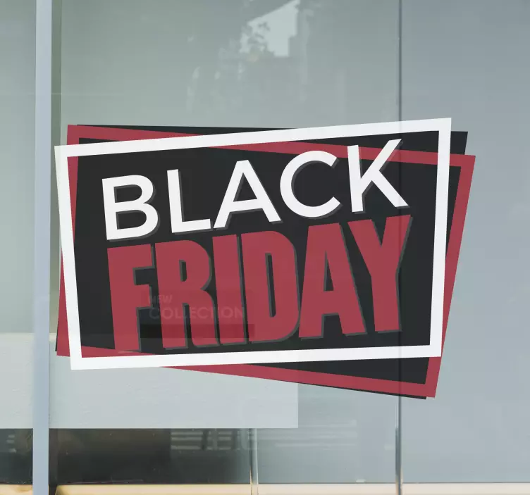 Autocolantes Promoções Black Friday Etiqueta - TenStickers