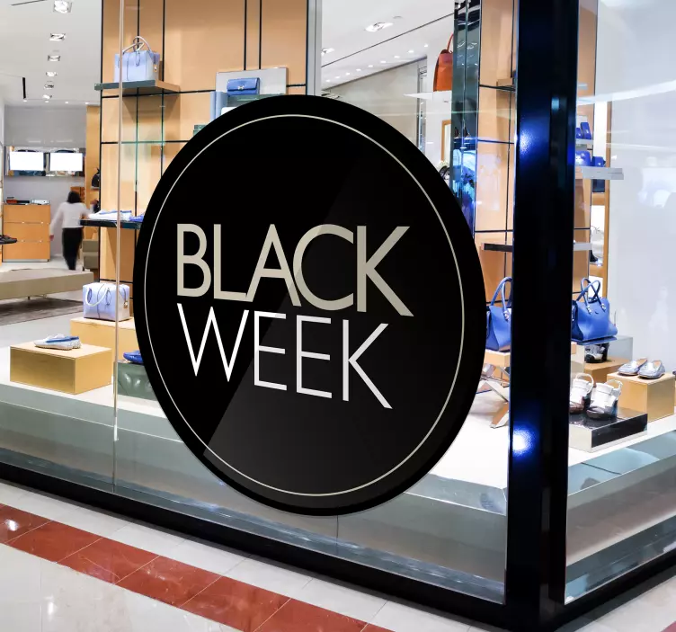 Vinis de Promoções Semana negra promocional - TenStickers