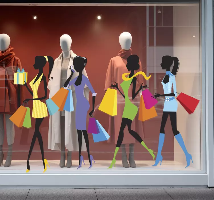 Vinil montras vinis decorativos compras meninas - TenStickers