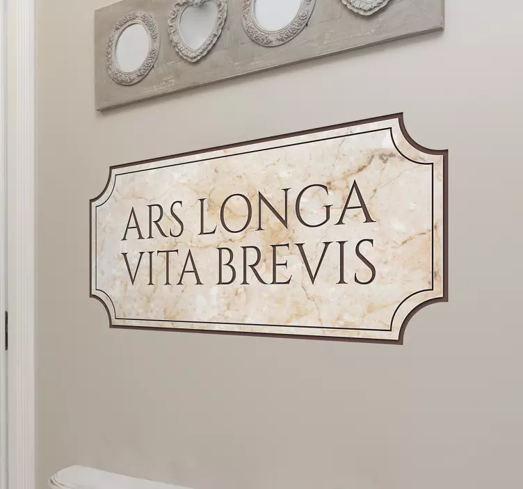 Autocolantes textos frase em latim - TenStickers