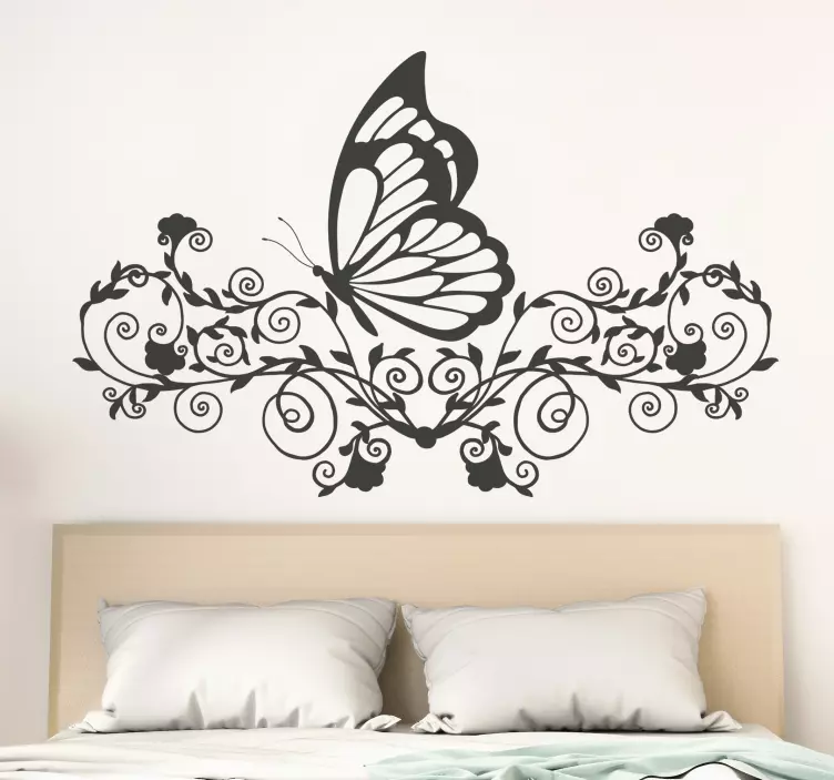 <b>vinis decorativos</b> borboletas e flores - TenStickers