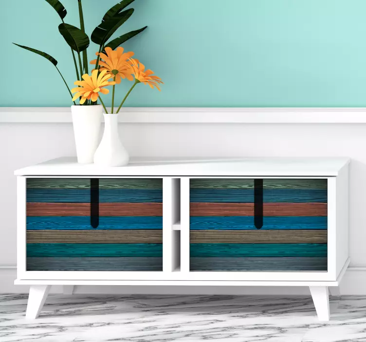 Autocolante móveis textura de madeira natural - TenStickers