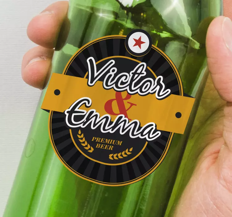 autocolante Cerveja personalizada - TenStickers