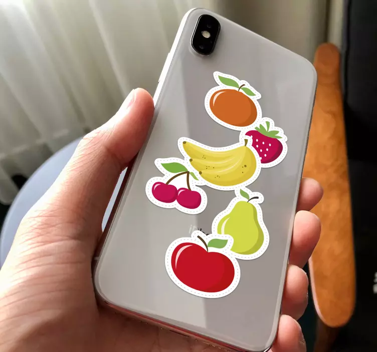 Conjunto de frutas iphone adesivos - TenStickers