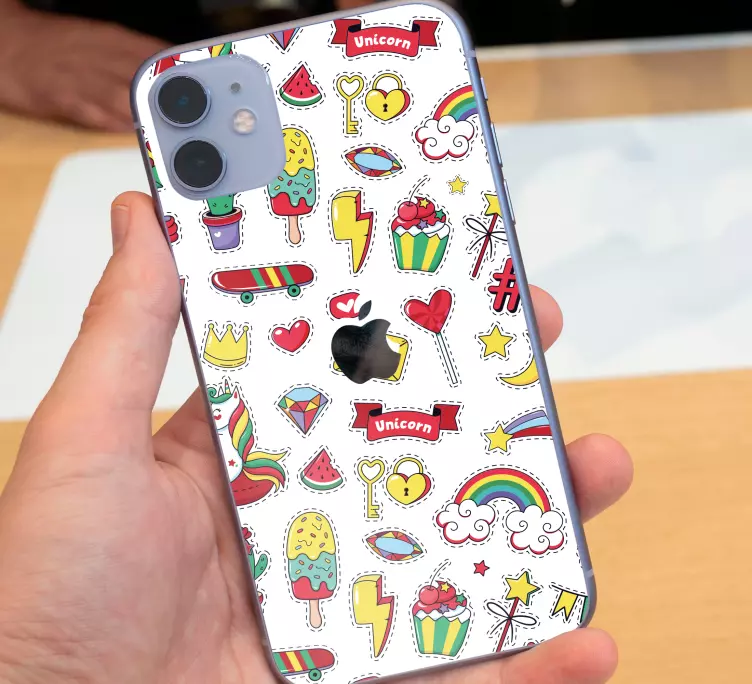 Autocolante de iphone de desenho chique - TenStickers