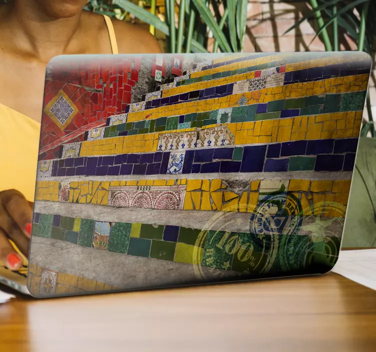 Escadaria Selarón adesivo para pc - TenStickers