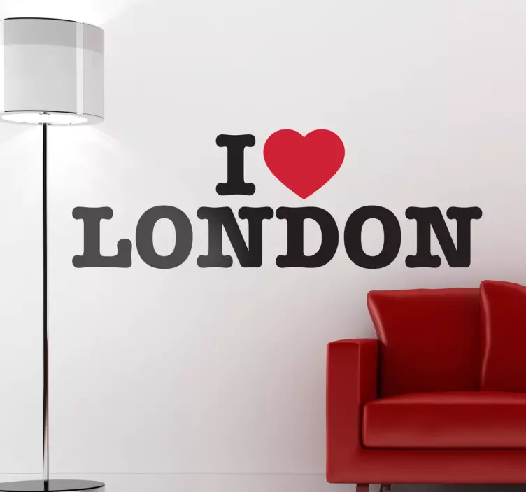 Eu amo londres vinil autocolante decorativo - TenStickers