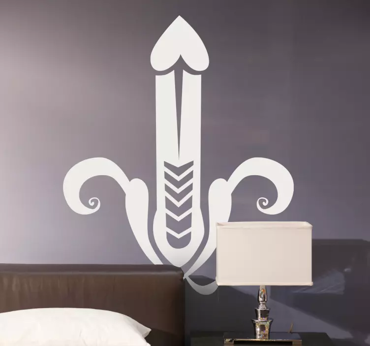 Figura abstrata do pênis autocolante - TenStickers