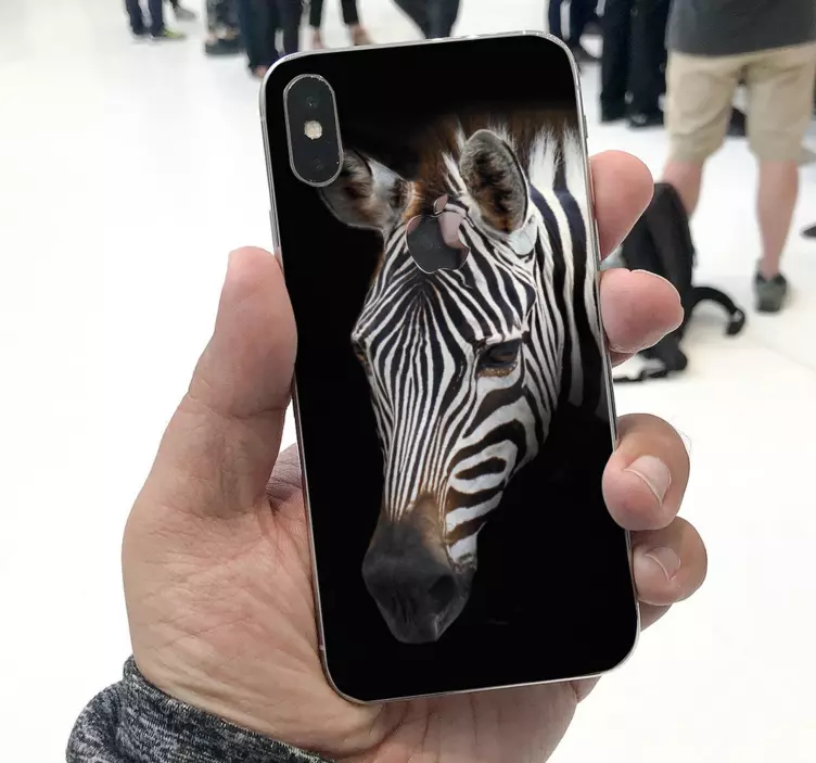Autocolante de iphone com imagem de zebra - TenStickers