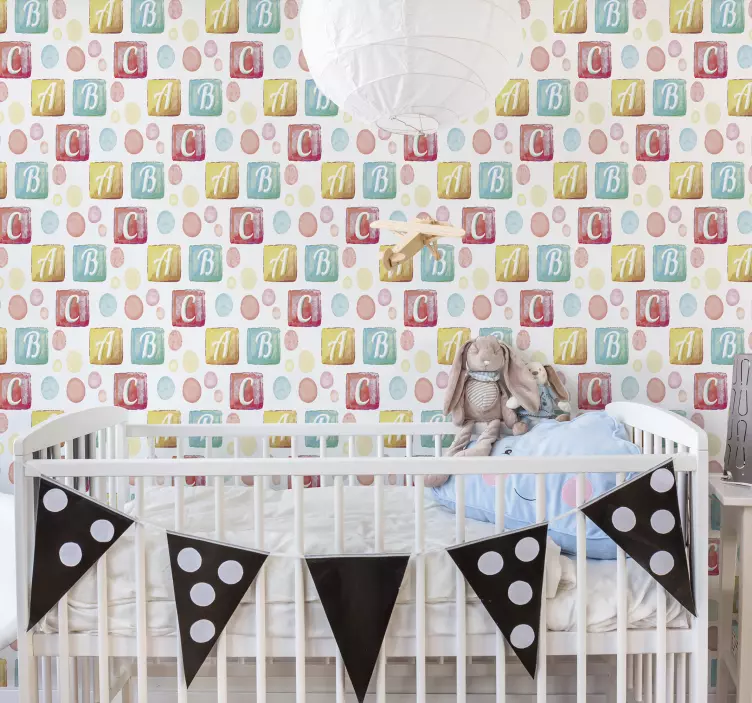 Fotomural autocolante decorativo alfabeto infantil - TenStickers
