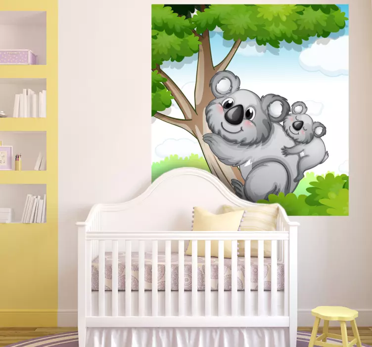 Mural de parede decorativo autocolante infantil coalas - TenStickers