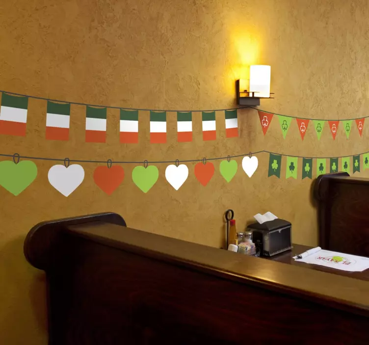 Friso autocolante decoração do dia de são patrício - TenStickers