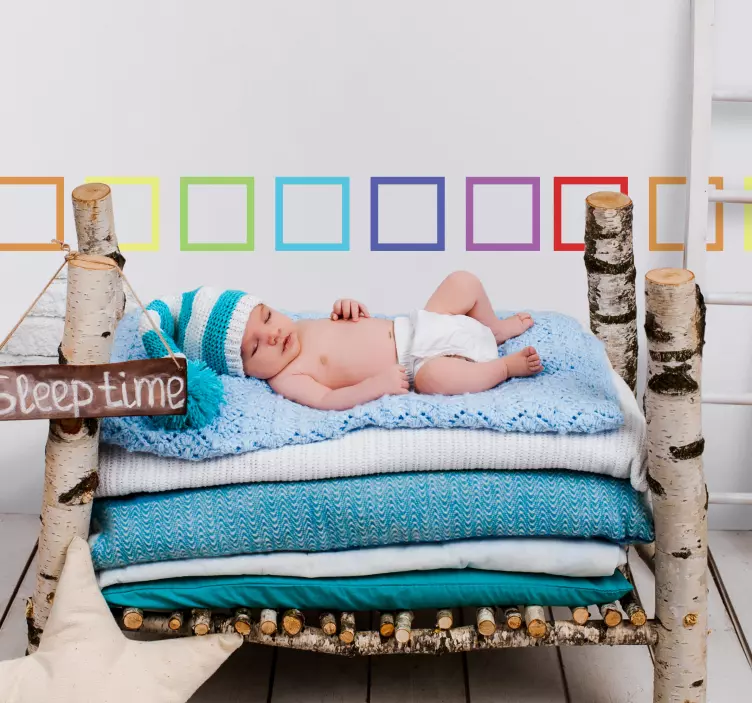 Friso decorativo retângulos coloridos - TenStickers