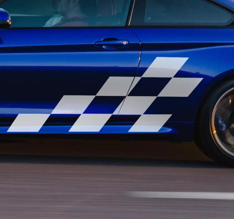 autocolante para carros de imagem de corrida - TenStickers