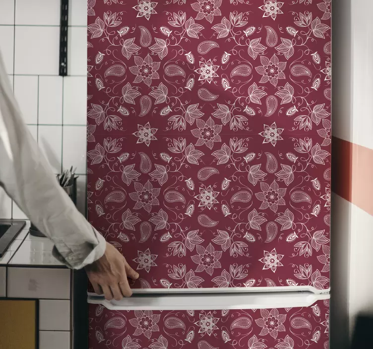 Flores bonitas de paisley autocolante - TenStickers