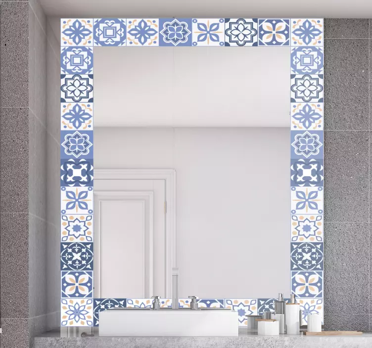 Moldura autocolante Azulejos portugueses - TenStickers