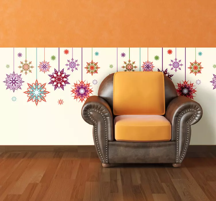 Mural de parede estrelas de Natal - TenStickers