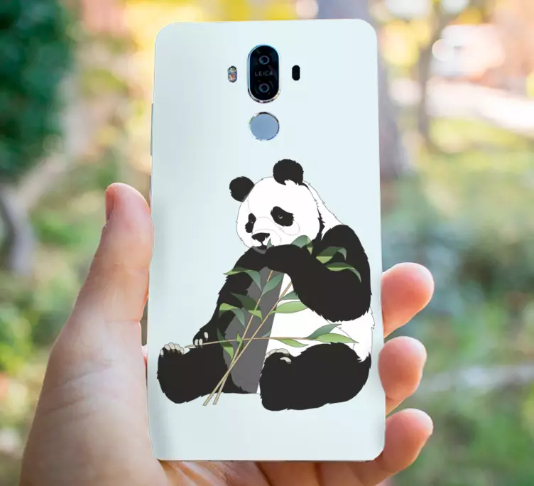 autocolante de panda fofo com bambu huawei - TenStickers