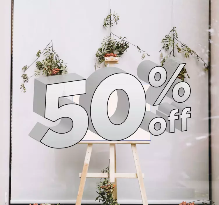 Autocolante de janela de promoção de vendas - TenStickers