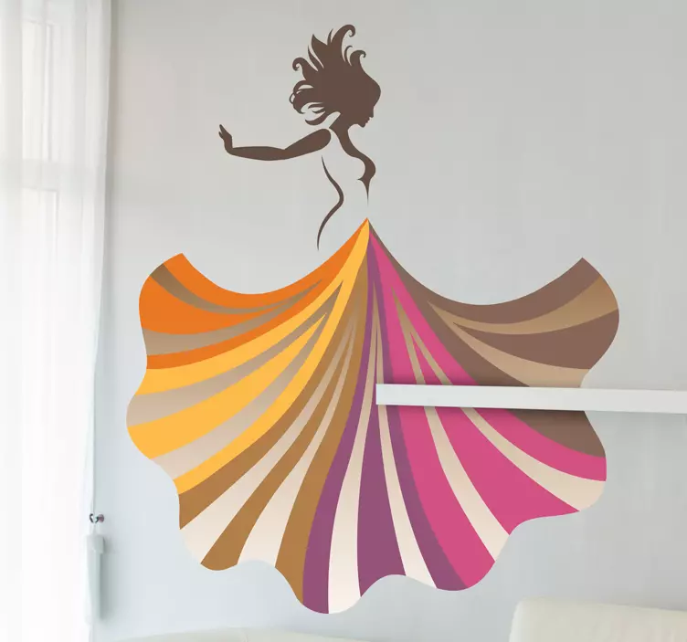 Rainha da dança vinil autocolante decorativo - TenStickers