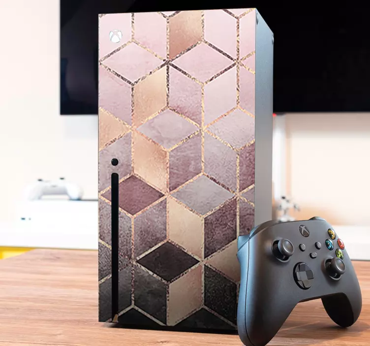 Skin para Xbox motivo hexagonal - TenStickers