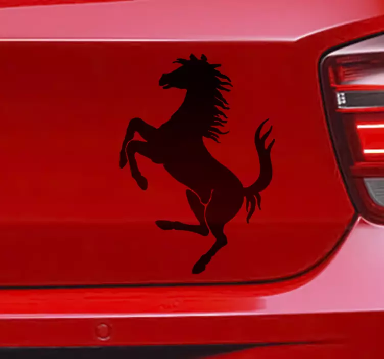 Sticker decorativo cavalo da Ferrari - TenStickers