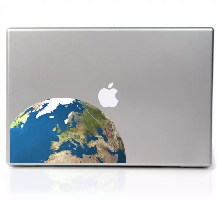 Sticker decorativo Planeta Terra laptop - TenStickers