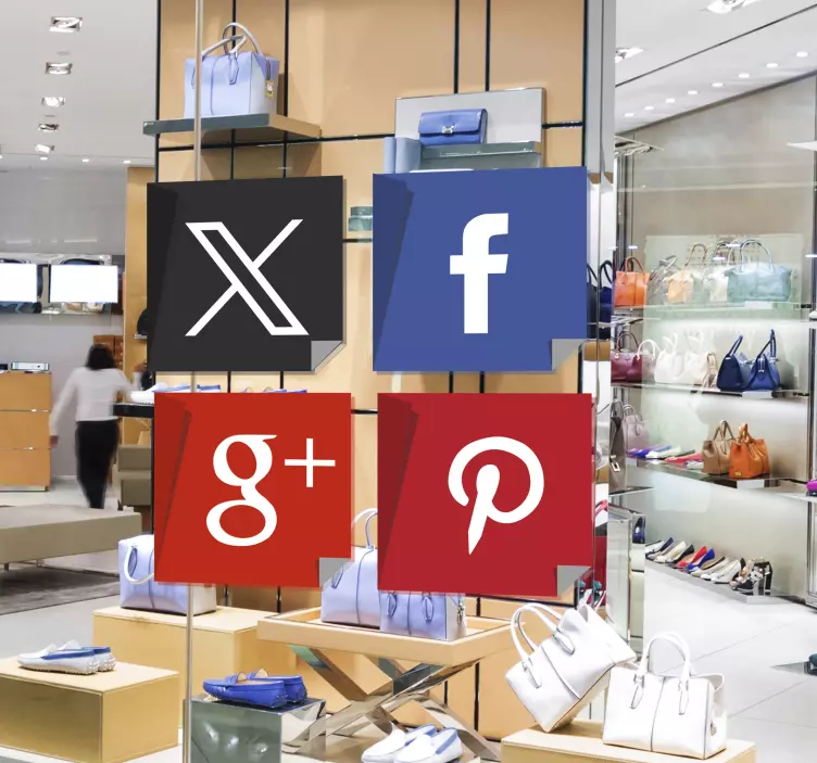 Sticker decorativo redes sociais - TenStickers